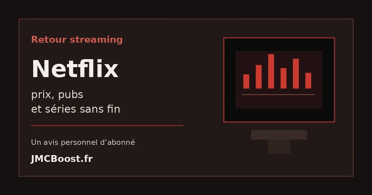 Retour personnel sur Netflix, les prix, les pubs et les séries sans fin